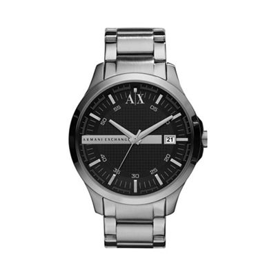 Men's silver stripe watch ax2103